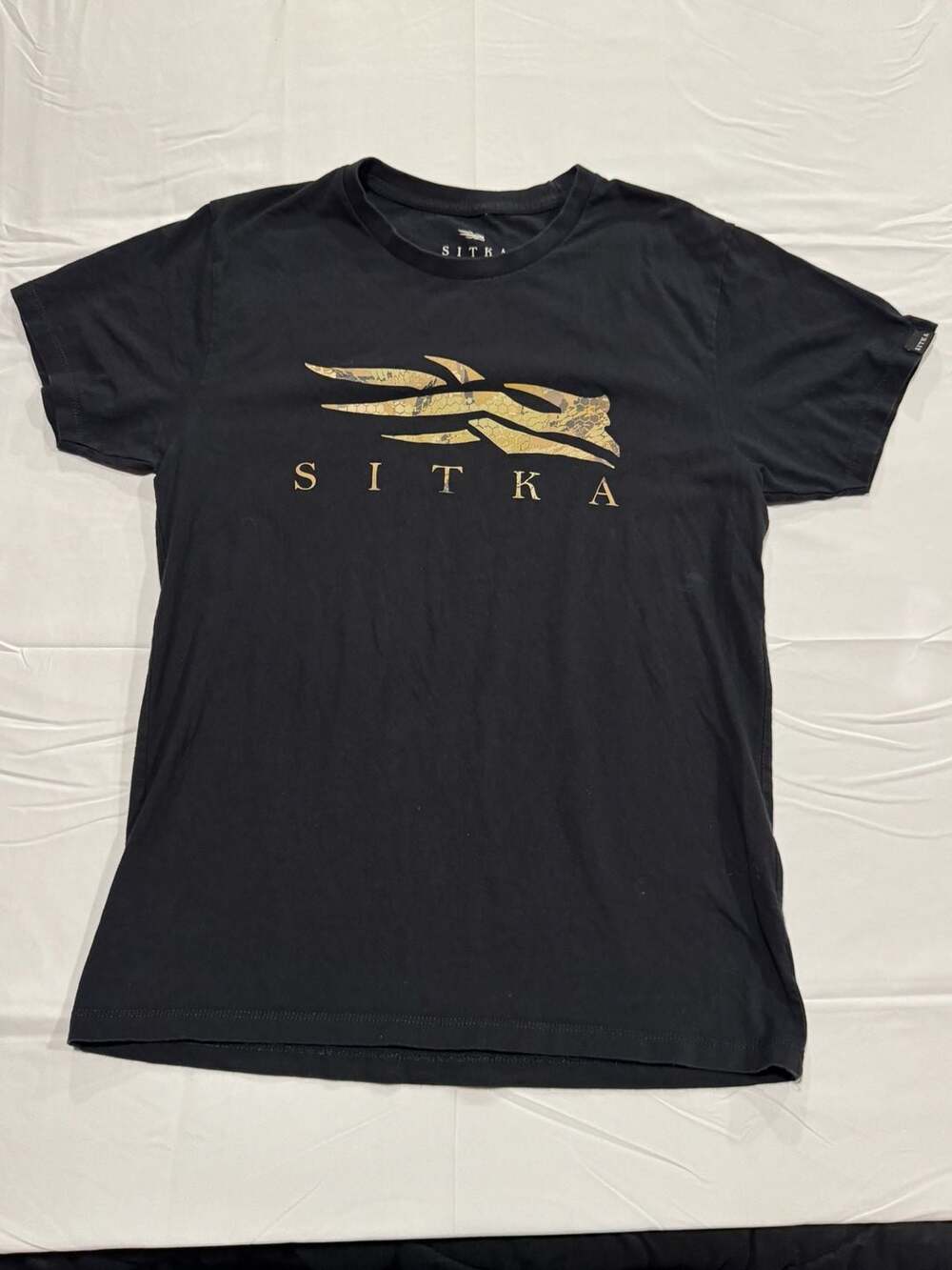 Sitka Icon Optifade Tee Black Short Sleeve Size Medium